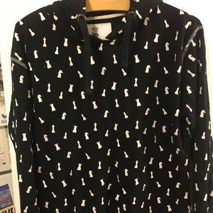 Black chess hoodie